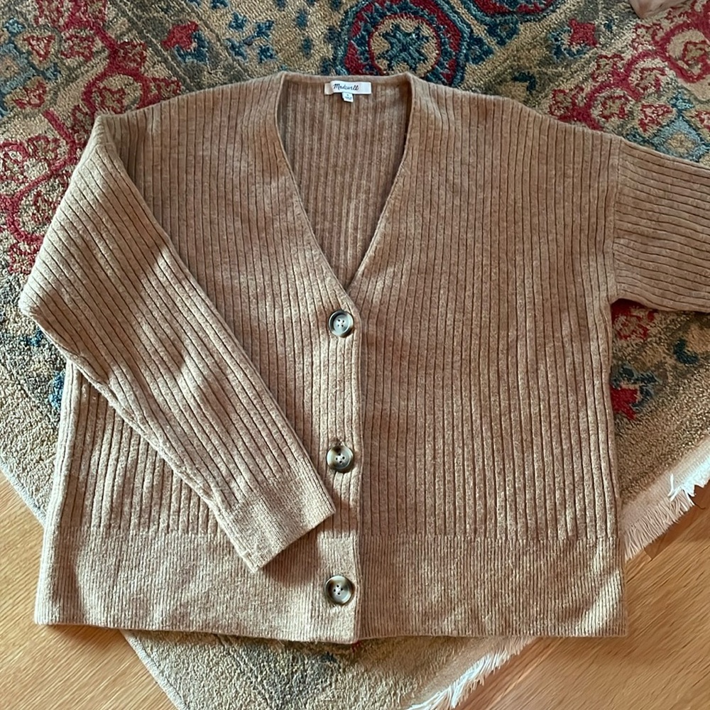 Madewell light brown sweater wool medium